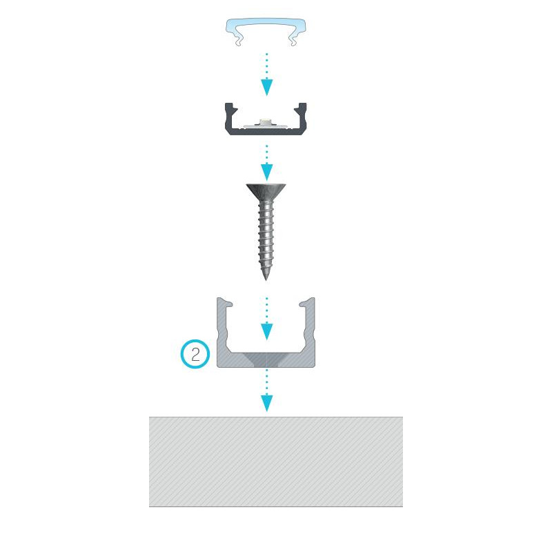 Greenlux BR-PROFIL D MINI WHITE (13-0051-00) - Montážny úchyt GXLP1631