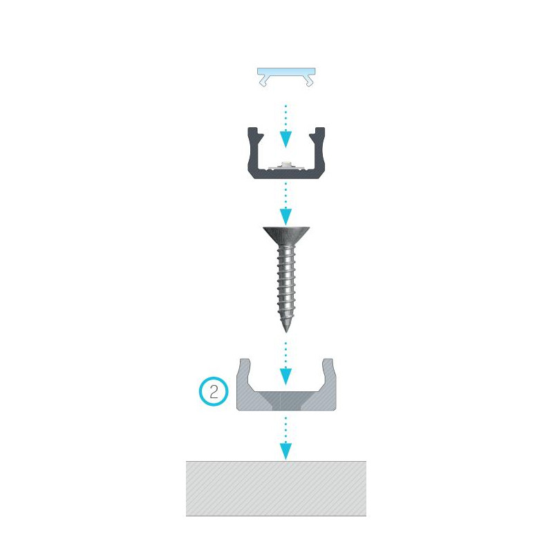 Greenlux BR-PROFIL X MINI BLACK (13-0072-00) - Montážny úchyt GXLP1642
