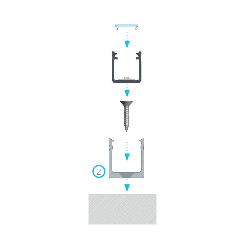 Greenlux BR-PROFIL Y TR (13-0083-00) - Montážny úchyt GXLP1650
