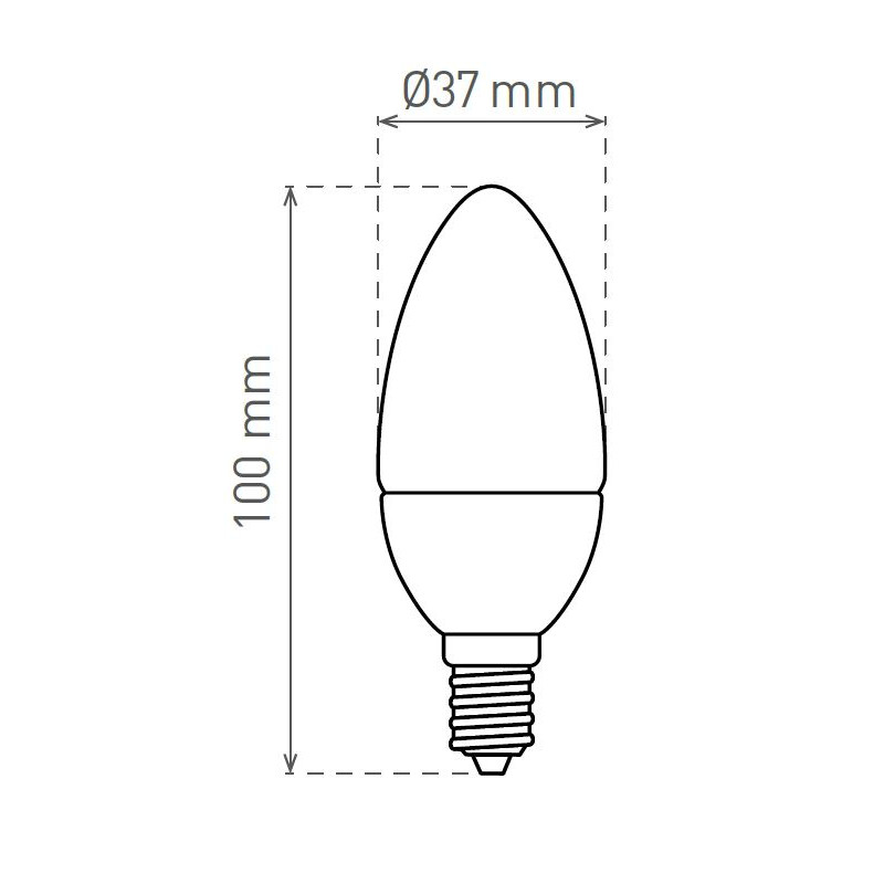 Greenlux LED CANDLE C37 E14 4,4W/40W WW 470lm - Žiarovka LED GXDS450