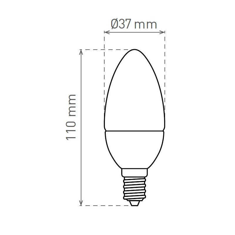 Greenlux LED CANDLE C37 E14 7,5W/60W WW 806lm - Žiarovka LED GXDS460