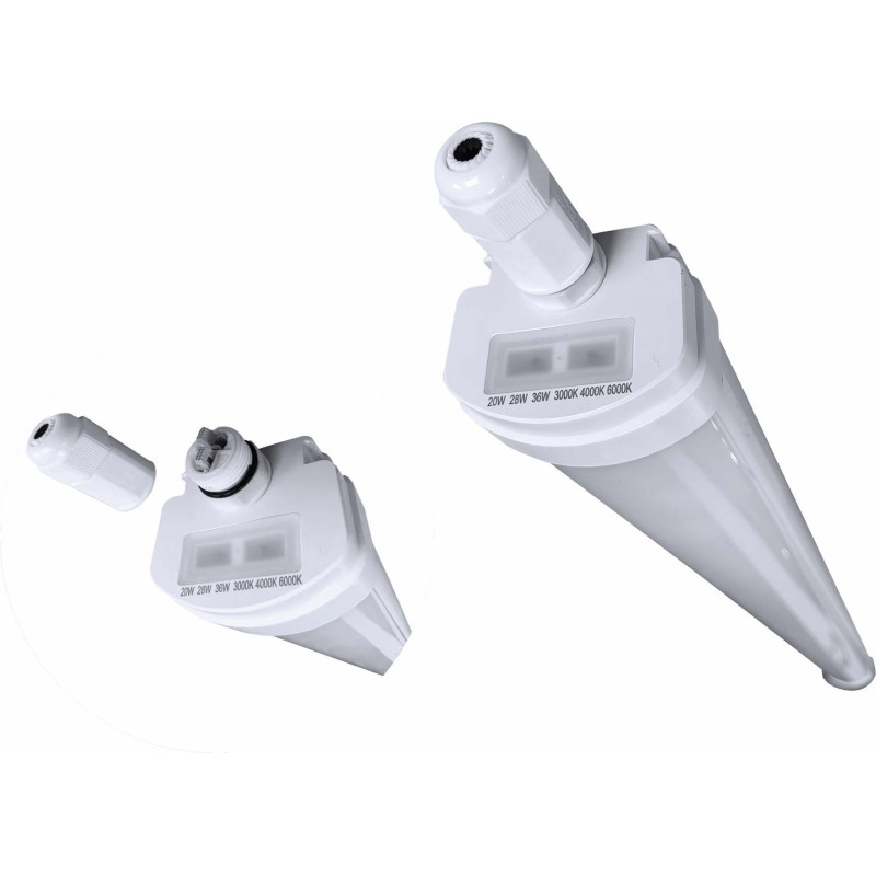 Greenlux VOLITER 20/28/36W 3CCT ADJ max.5400/6100lm - Svietidlo prachotesné LED GXWP385
