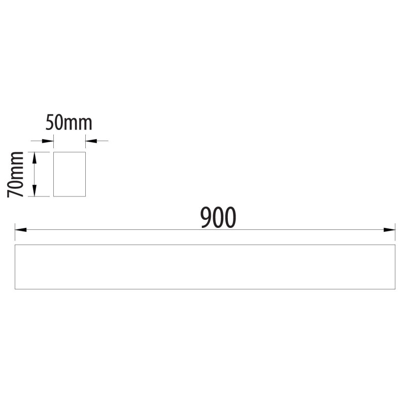 Greenlux LINIK 90 30W White ML NW 4900/4000lm - Líniové LED svietidlo GXLS419