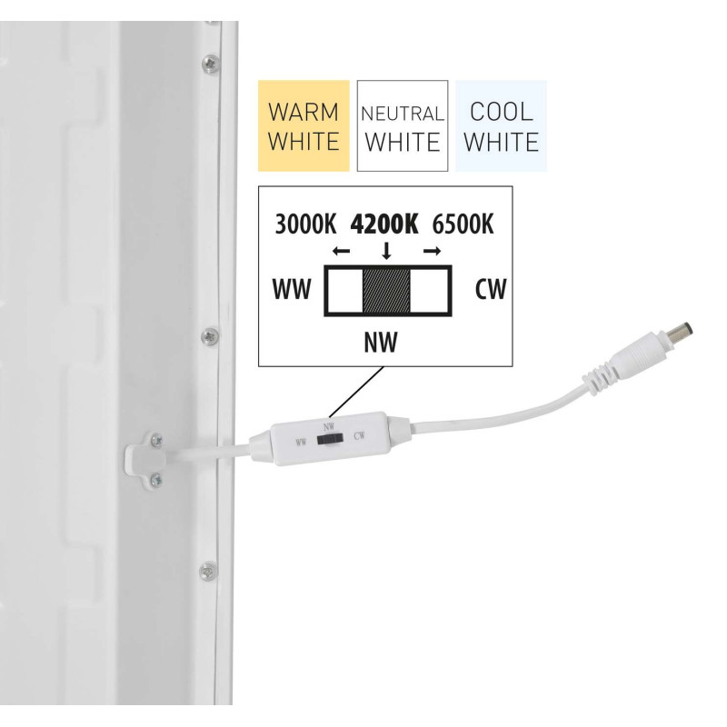 Greenlux ASTRIS UGR 40/36/32/28W 3CCT ADJ max. 4500/5800lm - Vstavaný LED panel GXGP051