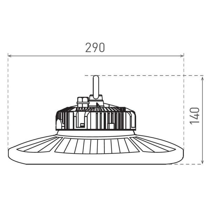 Greenlux GOLEM 85/120/150W Zoom NW ADJ max.25000/28000lm - Svietidlo LED (HighBay LED) GXHB092