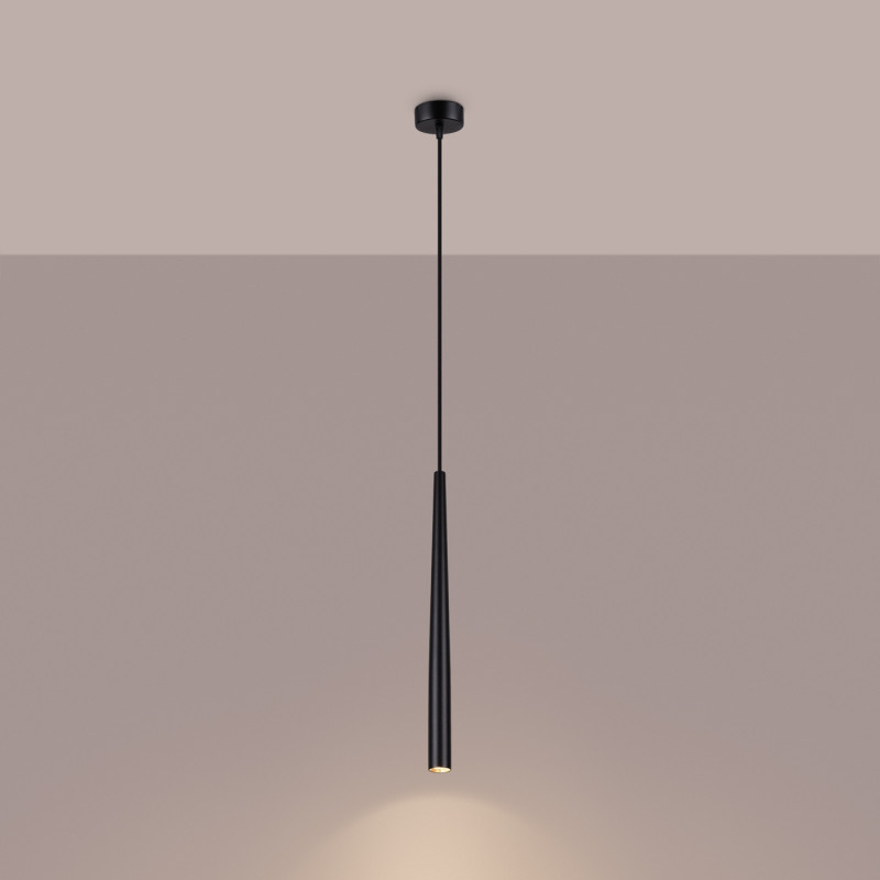 Sollux Pedant lampa BLISS 1 čierna