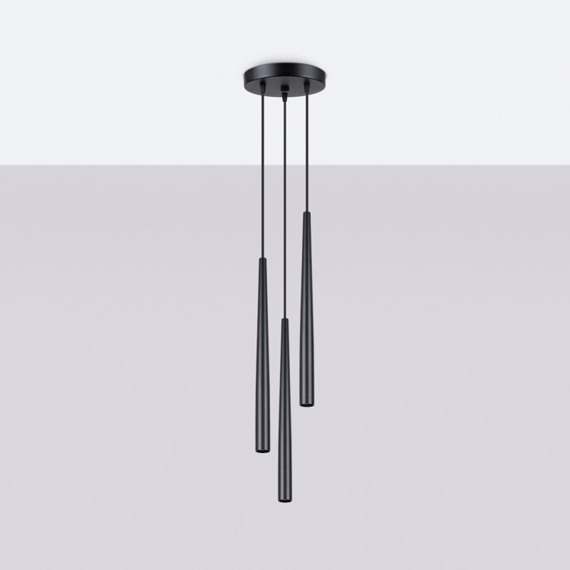 Sollux Pedantná lampa BLISS 3P čierna