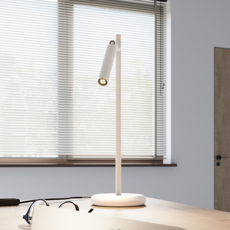 Sollux Stolová lampa PASTELO biela