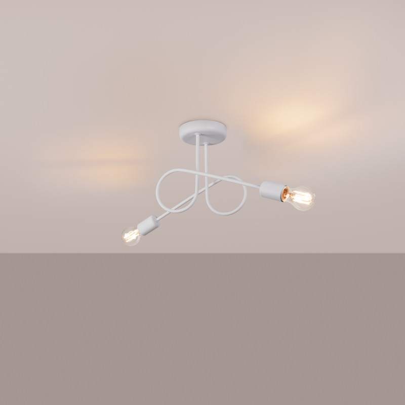 Sollux Luster LOOP 2 biely