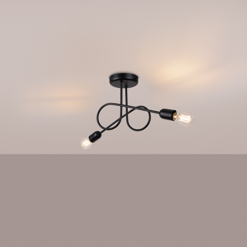 Sollux Luster LOOP 2 čierny