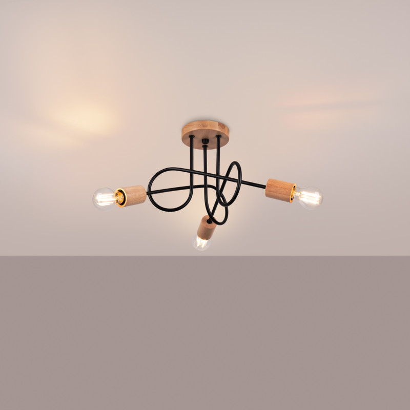 Sollux Luster EMBER 3 schwarz