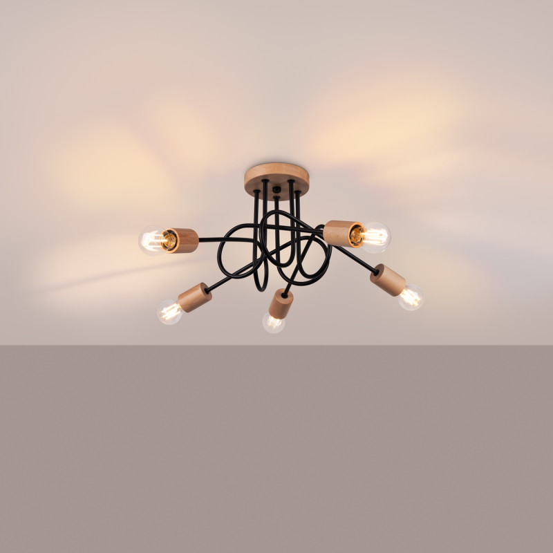 Sollux Luster EMBER 5 schwarz