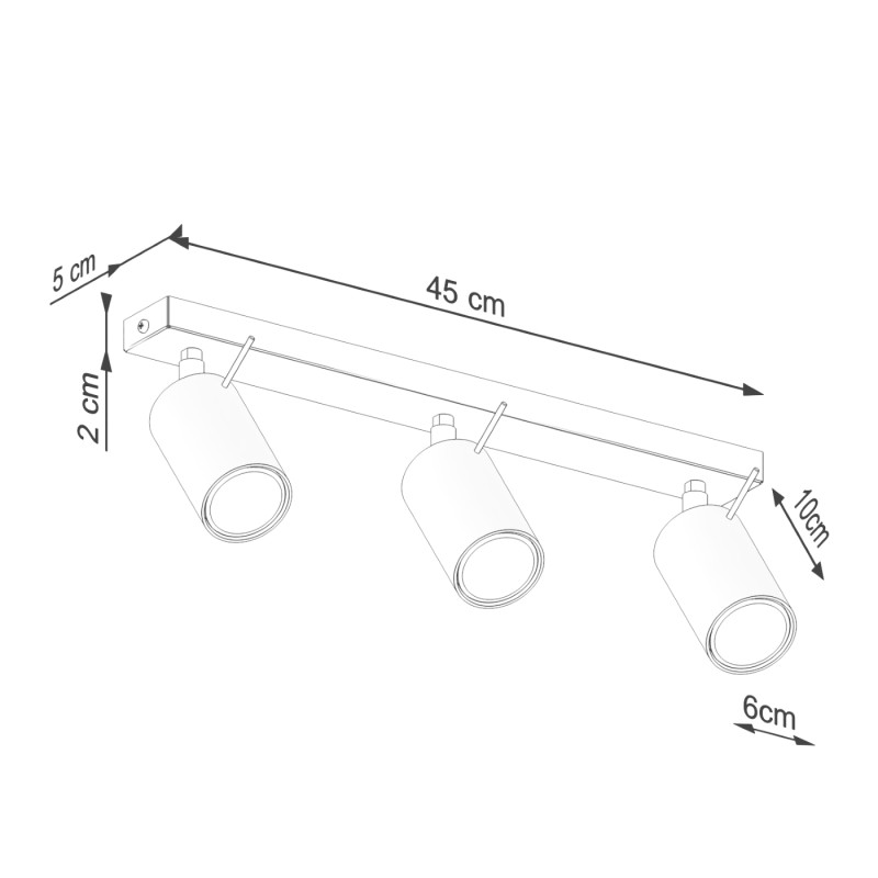 Sollux Stropné svietidlo RING 3L béžové