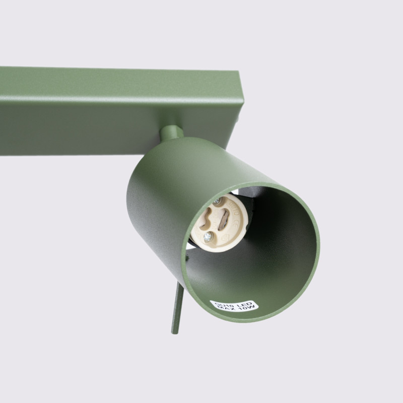 Sollux Stropné svietidlo RING 6L olivovo zelené