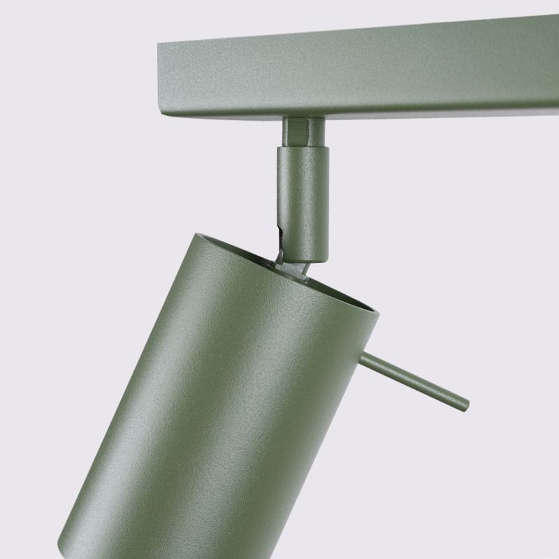 Sollux Stropné svietidlo RING 6L olivovo zelené