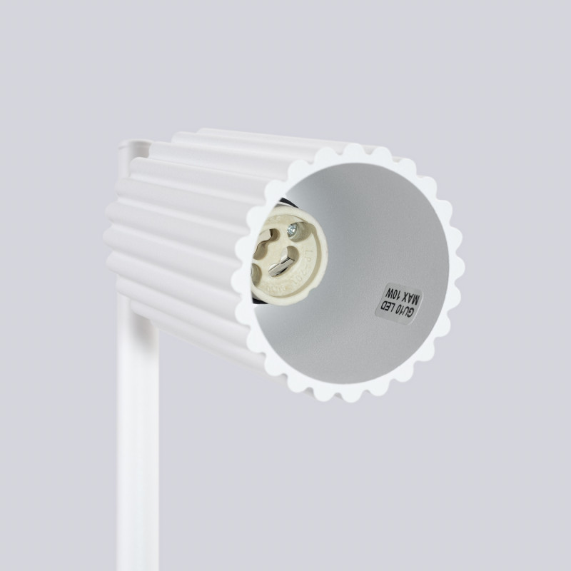 Sollux Stolová lampa KARBON biela