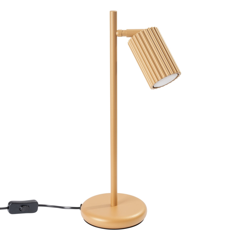 Sollux Stolová lampa KARBON zlatá