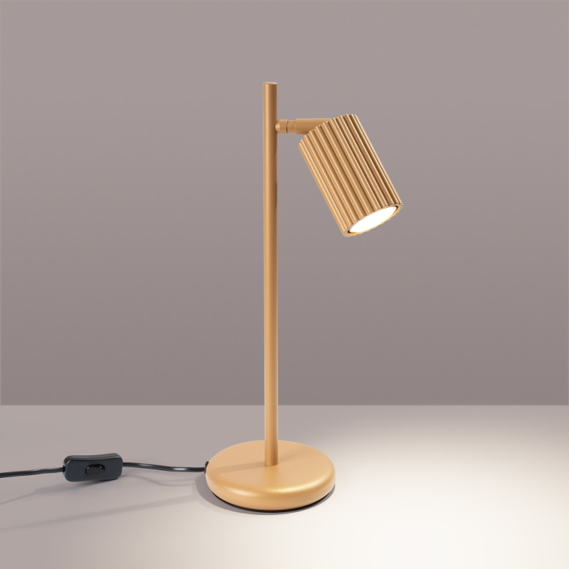 Sollux Stolová lampa KARBON zlatá
