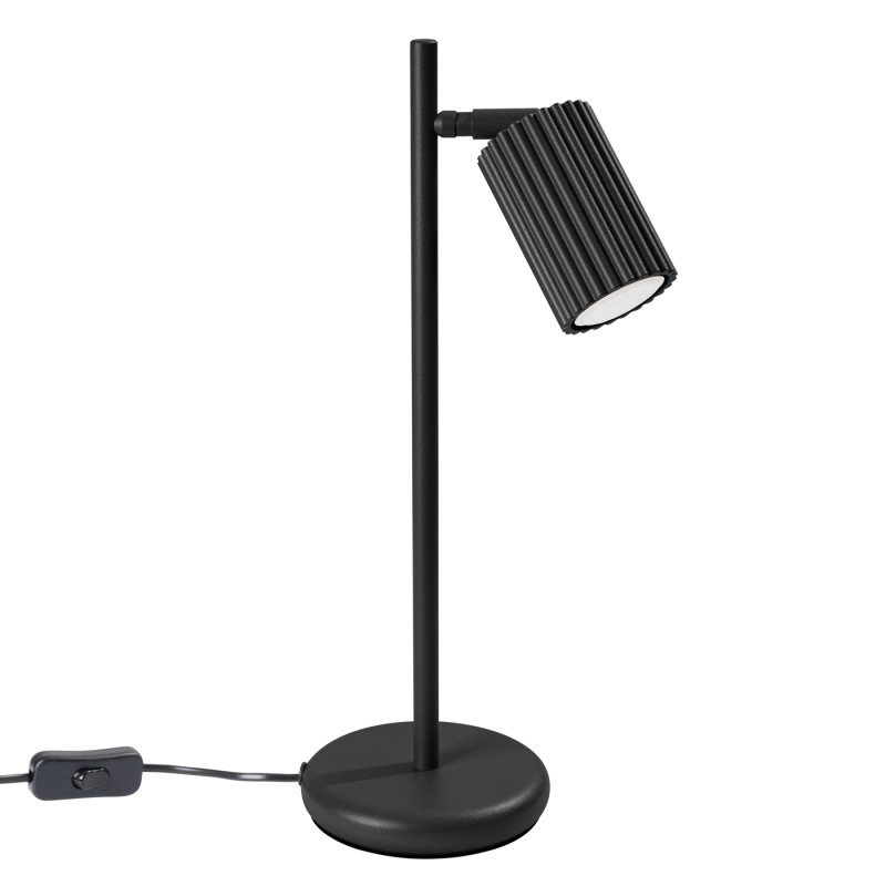 Sollux Stolová lampa KARBON čierna