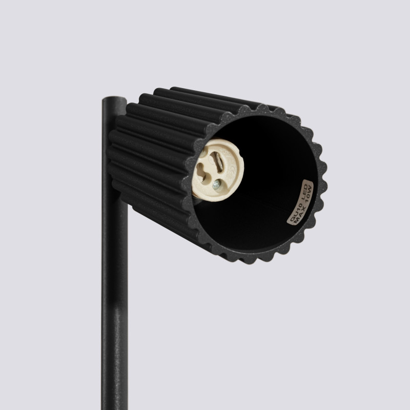 Sollux Stolová lampa KARBON čierna