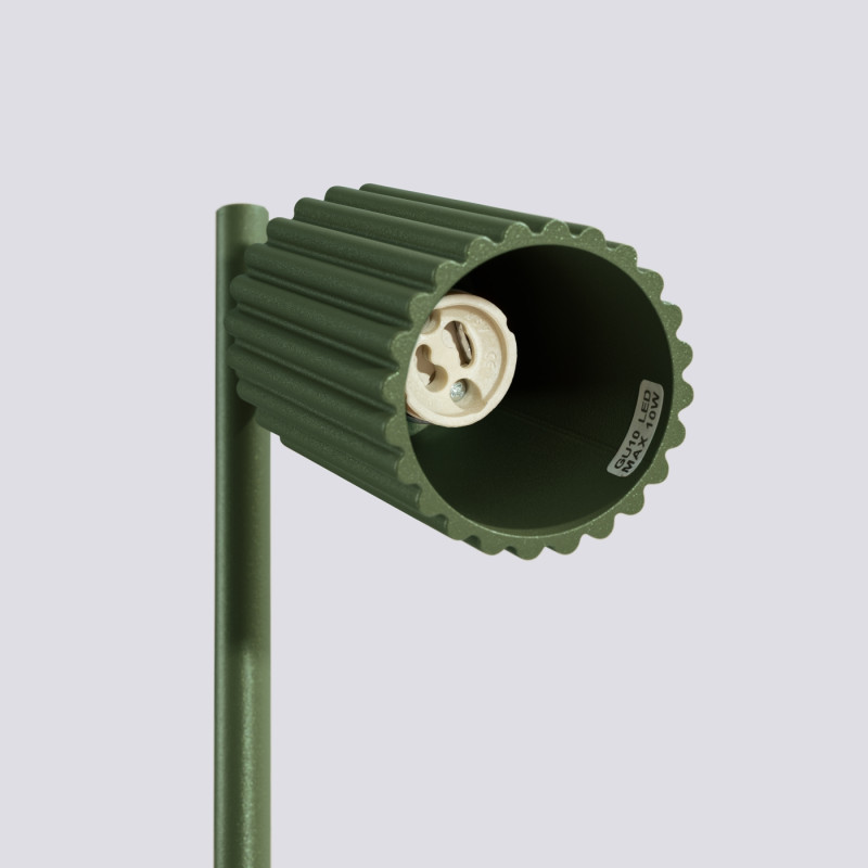 Sollux Stolová lampa KARBON olivovo zelená