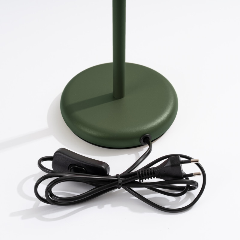 Sollux Stolová lampa KARBON olivovo zelená