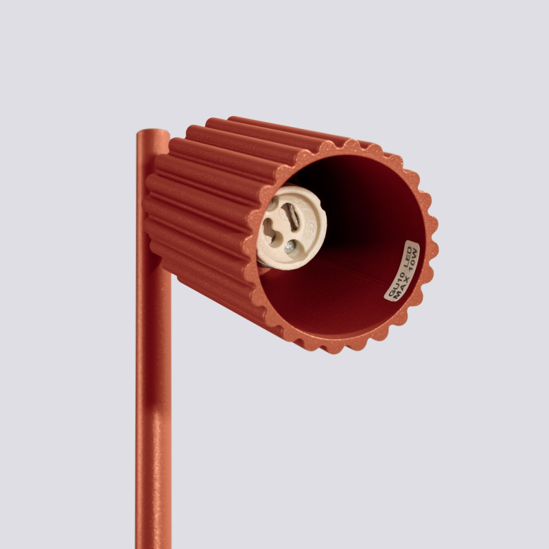 Sollux Stolová lampa KARBON červená okrová