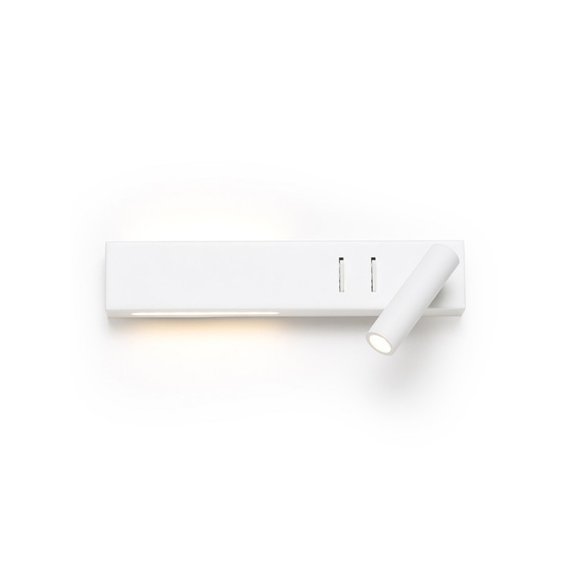 RENDL ODEON nástenná s podsvietením biela  230V LED 8+3W 30°  3000K R14523