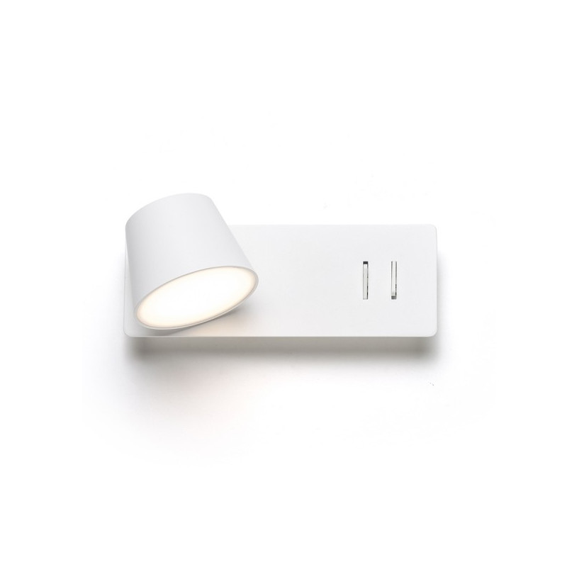 RENDL AMADEUS nástenná s podsvietením biela  230V LED 4+6W  3000K R14521