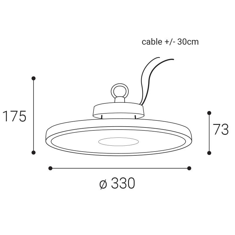 LED2 HBAY PRO 0-10V 100-200W 3000K/4000K/5000K 3450753DA