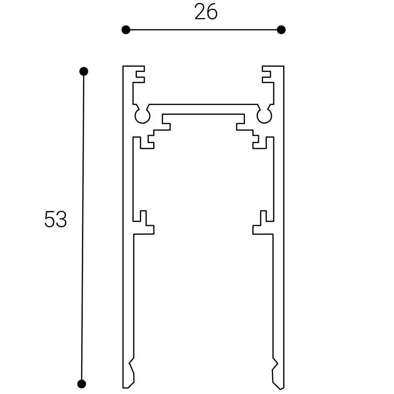LED2 MAG TRACK 3M, B DALI 6499003