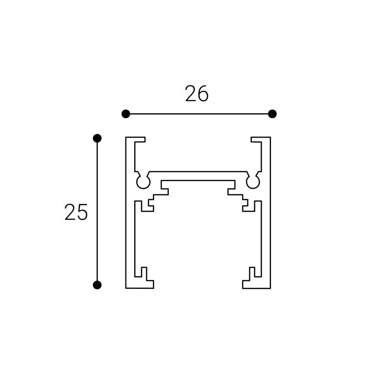 LED2 MAG LOW TRACK 3M, W DALI 6499101