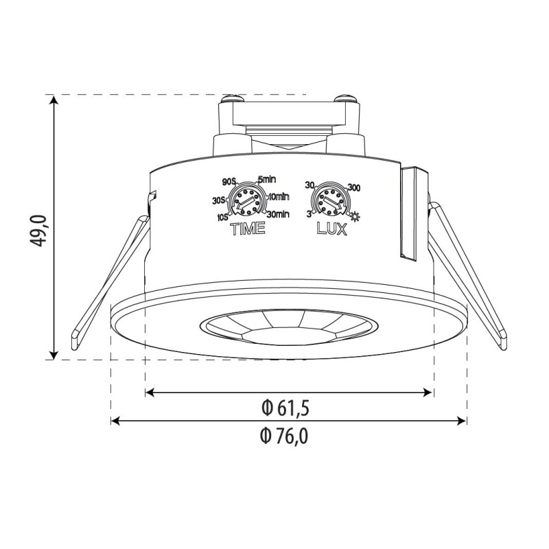 Greenlux SENSOR 32 - Pohybové čidlo PIR vstavané GXSI013