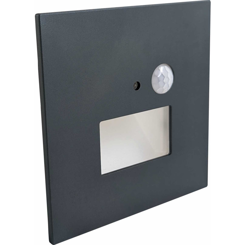 Greenlux JACK PIR linkable Blue grey 1,5W CCT 75/120lm - Múrové vstavané LED svietidlo s PIR pohybovým senzorom GXLL095v2