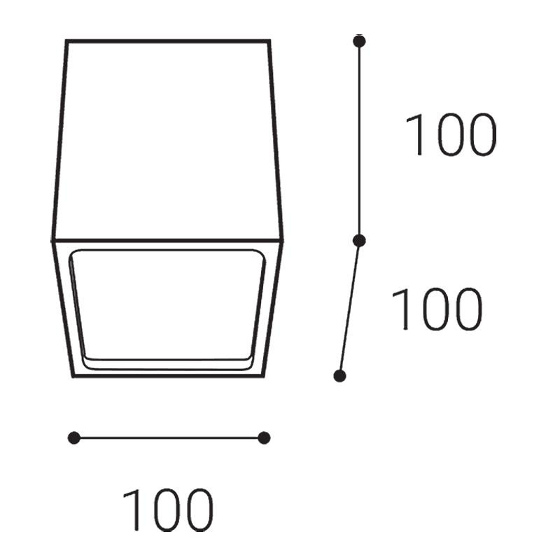 LED2 CUBE, W TRIAC 12W 3000K 5111131DT