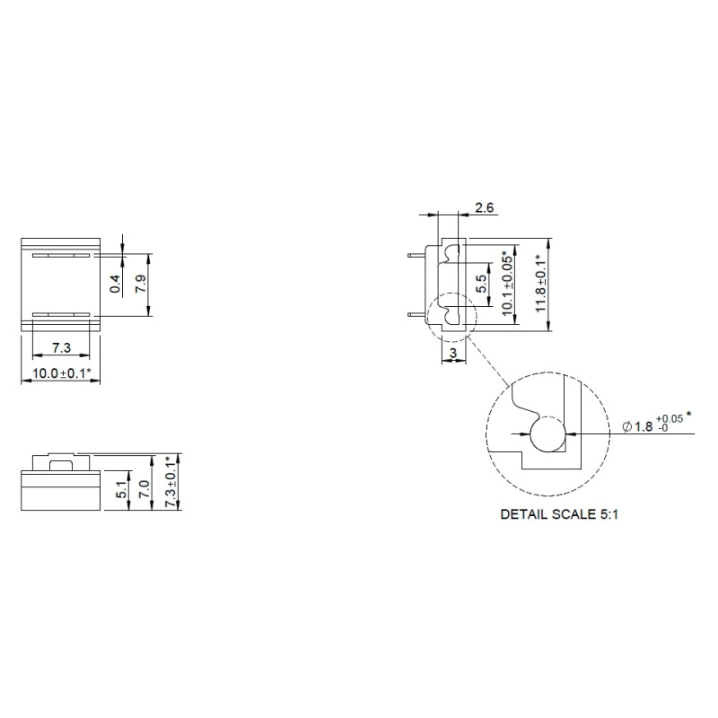 Greenlux CONNECT LED STRIP 10mm 3in1  - Konektor pro led pásky GXLS791