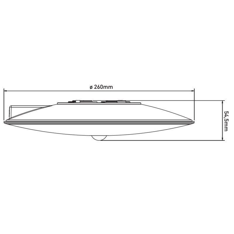 Greenlux VISTA PIR 15W NW 1350/1750lm - LED svietidlo s PIR senzorom GXPS210