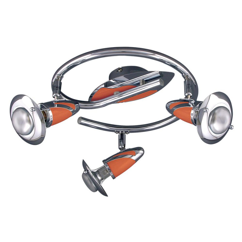 PREZENT ZEUS 3xE14/R50/40W, CHROME/ORANGE