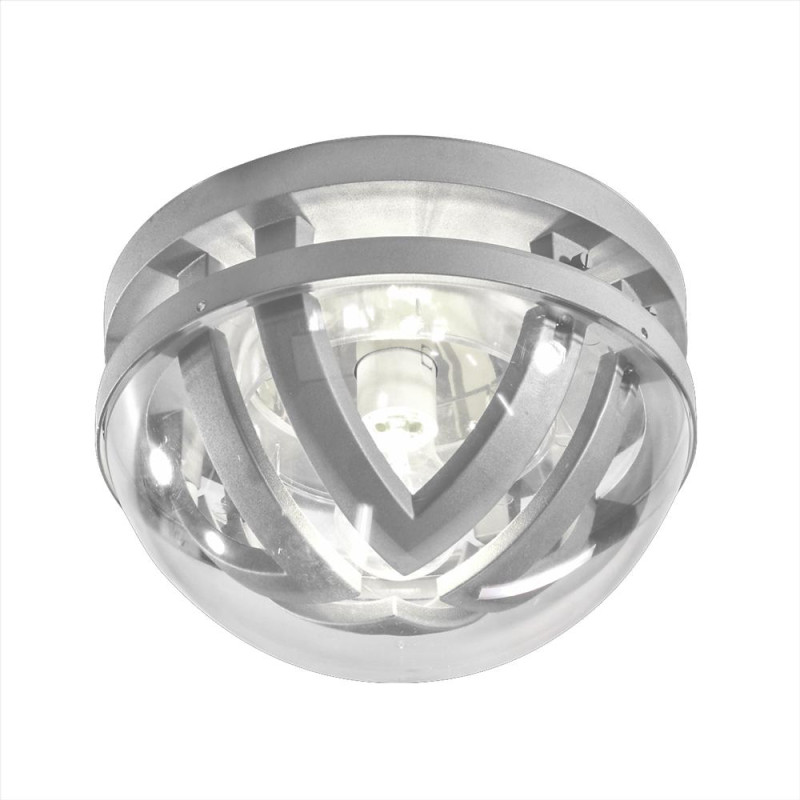 EMITHOR GAMA 1xE27/100W,IP44, SILVER/CLEAR
