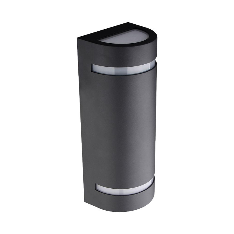 PREZENT TAMPA 2xGU10 LED/5W,IP54, D.GREY,WALL