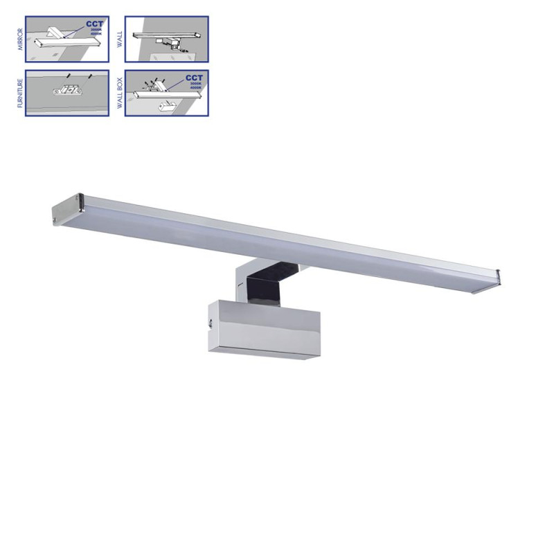 PREZENT TREMOLO PLUS LED/10W,IP44,CHROME