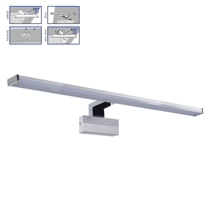 PREZENT TREMOLO PLUS LED/12W,IP44,CHROME