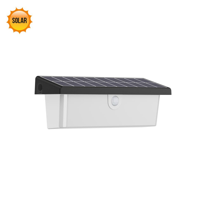 PREZENT ALEA LED/8W,SOLAR,IP65,BLACK,WALL SENSOR