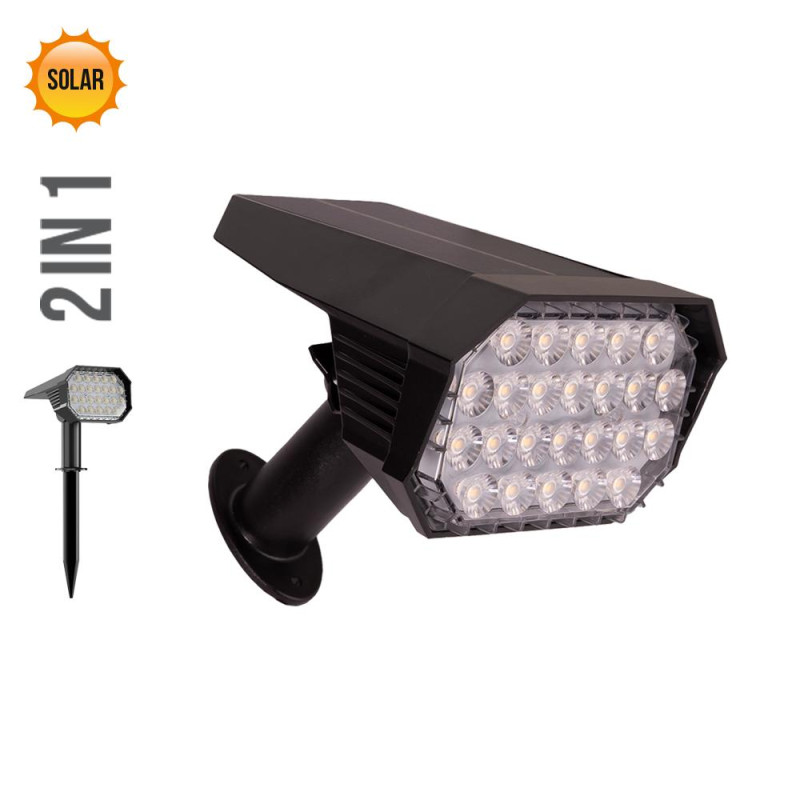 PREZENT FOLD LED/4,8W,SOLAR,IP65,BLACK