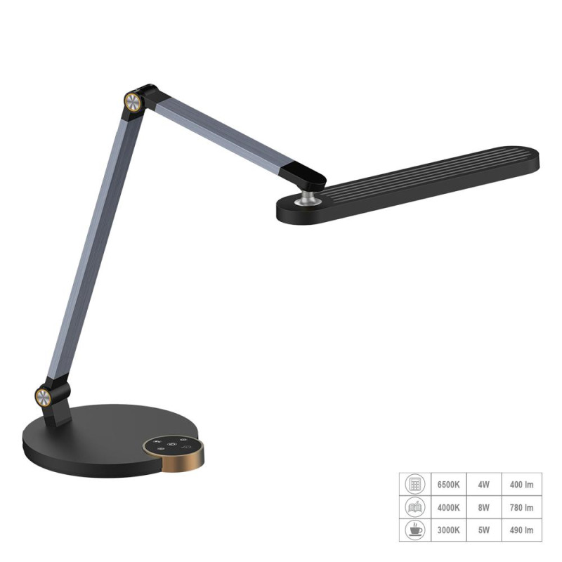 PREZENT VIVID LED/10W,3000-6500K,BLACK