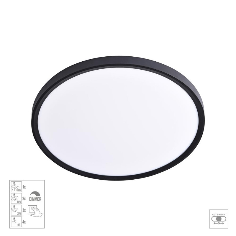 PREZENT TRIMO LED/32W,3000-6000K, BLACK