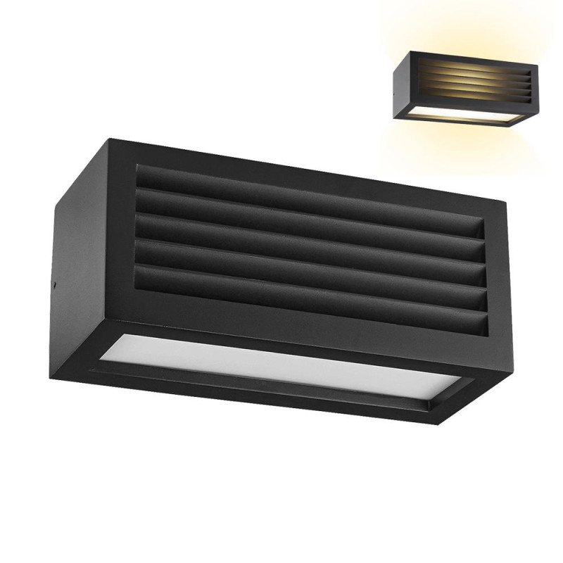 PREZENT SUEZ 1xE27/18W,IP44,BLACK,WALL