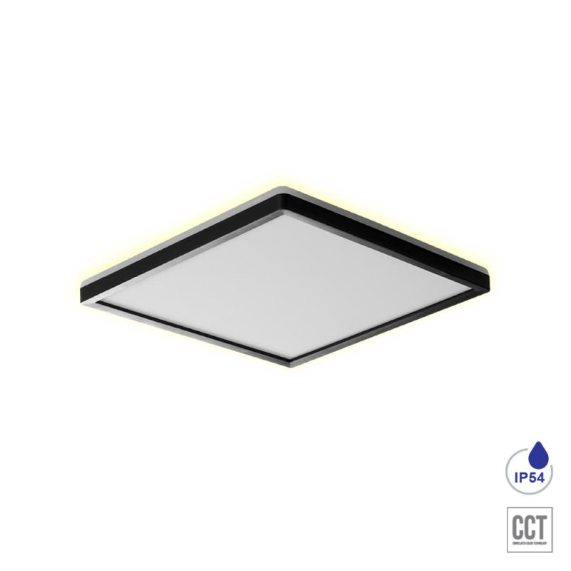 PREZENT CORDIA LED/12W,3000K-6000K,IP54,BLACK SQ