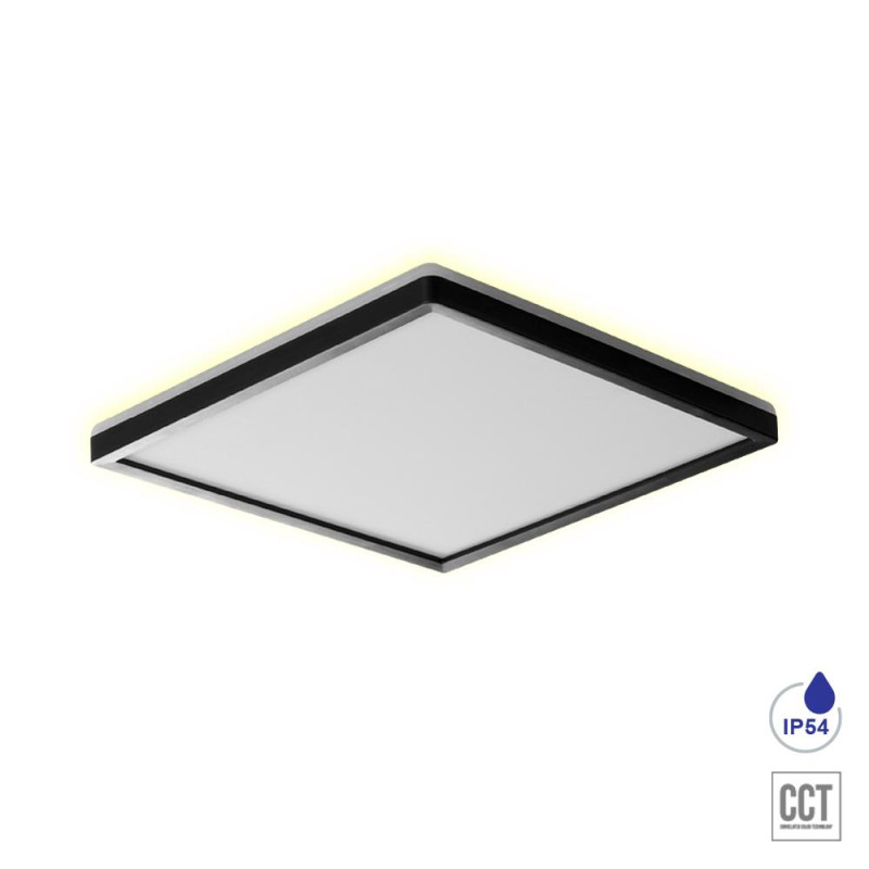 PREZENT CORDIA LED/18W,3000K-6000K,IP54,BLACK SQ