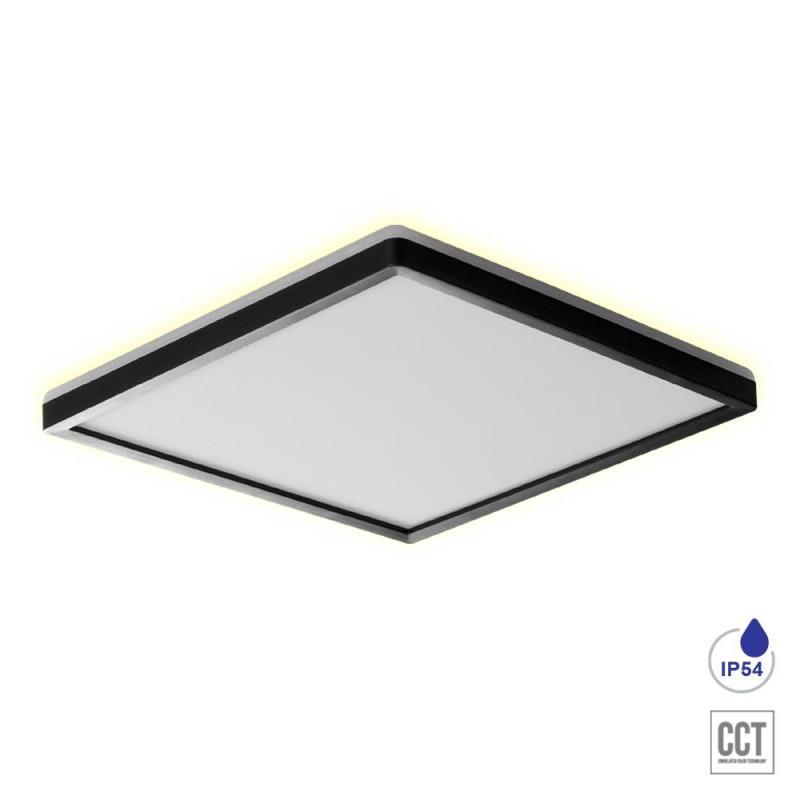 PREZENT CORDIA LED/24W,3000K-6000K,IP54,BLACK SQ